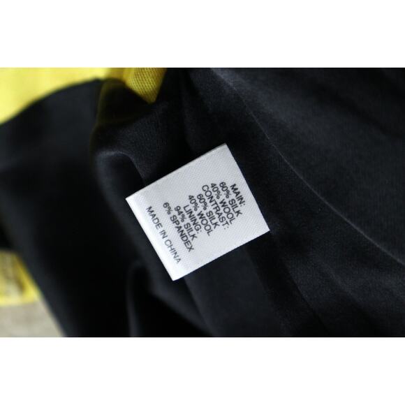 St John Size 10 Abstract Print Sheath Dress Silk Wool Colorblock Short Sleeve - Picture 12 of 13